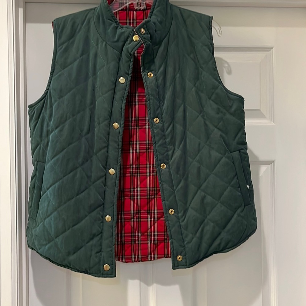 Reversible vest!  Very cute.  Just like new.